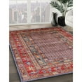 thumbnail image 2 of Ahgly Company Indoor Rectangle Mid-Century Modern Fire Brick Red Oriental Area Rugs, 3' x 5', 2 of 6
