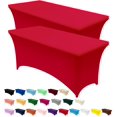 thumbnail image 1 of Mantel Utopia Kitchen Spandex, paquete de 2 unidades [1,2 x 0,9 x 0,9 m, rojo], 1 of 9