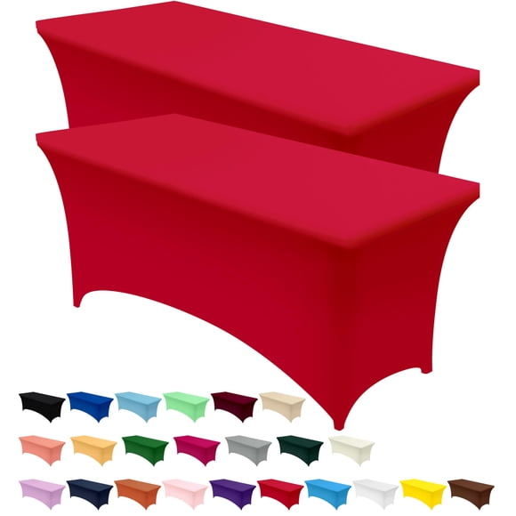 Mantel Utopia Kitchen Spandex, paquete de 2 unidades [1,2 x 0,9 x 0,9 m, rojo]