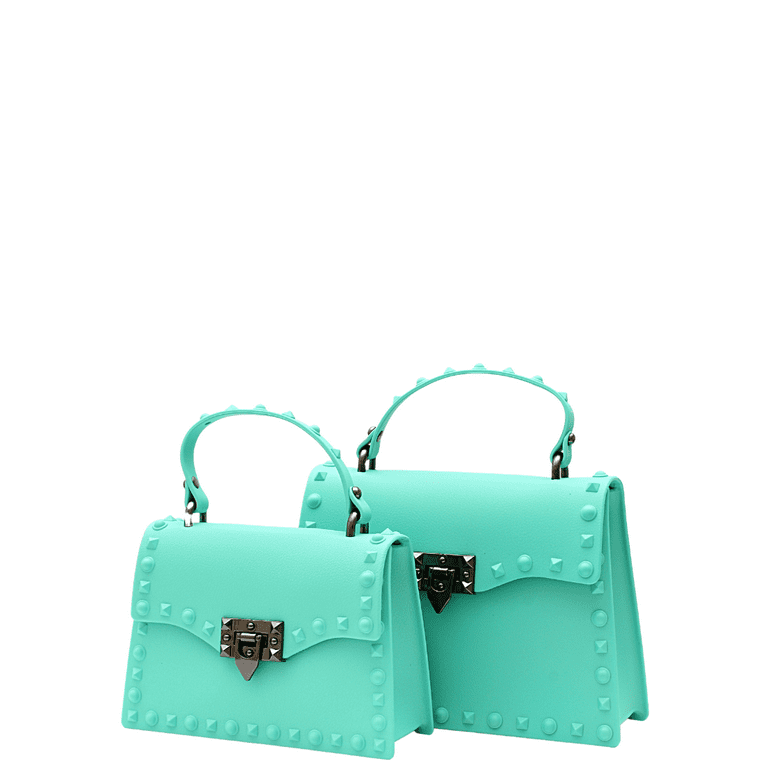 DASTI Female Studded Handbag Crossbody Jelly Handbags for Women