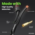 thumbnail image 2 of Cable de altavoz GearIt 12 AWG con punta tipo banana chapada en oro, 3 m, 2 of 8
