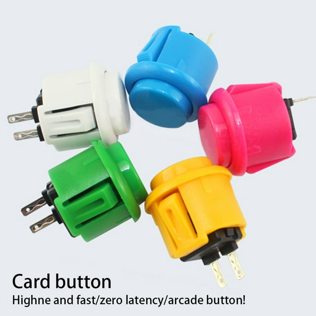 Eigraketly Microinterruptor de botón pulsador de Arcade eléctrica de 24mm, mantenimiento de fijación, pieza de repuesto de percusión extraíble Herramientas eléctricas Rojo oscuro Eigraketly TO010543-07