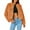 Orange, variant on Azrian Plus Size Sweats for Womens,Women Coat Fluffys Fleece Turn-down Collar Faux Furs Top Short Loose Coat M,Orange Deals Cheap on Sale