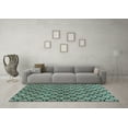 thumbnail image 3 of Ahgly Company Indoor Rectangle Abstract Light Blue Modern Area Rugs, 5' x 7', 3 of 4