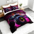 thumbnail image 3 of 3pcs Monster Truck Comforter Set, Vibrant Bedding Set for Bedroom or Guest Room Decor, All Seasons Quilt Machine Washable Duvet with 2 Pillowcases, 3 of 7