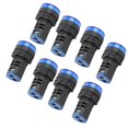 thumbnail image 4 of 10Pcs Blue LED Signal Light AD16?22DS High Brightness LED Indicator for EquipmentAC/DC12V, 4 of 5