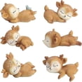thumbnail image 1 of Figuras de ciervos bebés yuxing Decoración de tartas Miniatura de animales del bosque, 1 of 5