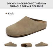 Women's Blain Genuine Suede Slip-On Clogs with + Memory Foam & Chic Buckle Mule - Comfortable, Non-Slip, Wide Widths Available