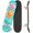 Pattern1, variant on Complete Skateboard Vibrant Tropical Pineapple 31 Inch 7-Ply Maple Skateboard with PU Wheels and Aluminum Trucks, Ready-to-Ride Skateboard for Beginners, Teens and Adults