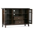 thumbnail image 3 of WyndenHall  Freemont 53-in. Dark Tobacco Solid Wood TV Stand - 53"w x 16.5"d x 34.7" h, 3 of 5