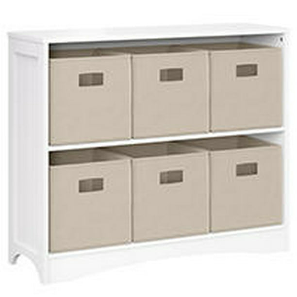 Riverridge Horizontal Bookcase White, Large Horizontal Bookcase