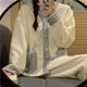 thumbnail image 1 of Conjunto de pijamas de invierno para mujer, ropa de dormir cálida de Navidad, conjunto de dos piezas de talla grande, 1 of 4