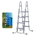 thumbnail image 1 of VEVOR Above Ground Pool Ladder, 4-Step Steel A-Frame Swimming Pool Stairs for 52 in High Wall, 300 lbs Capacity Entry/Exit Steps with Secure Non-Slip Sturdy Wide Step, Easy Setup Outdoor, Gray, 1 of 9