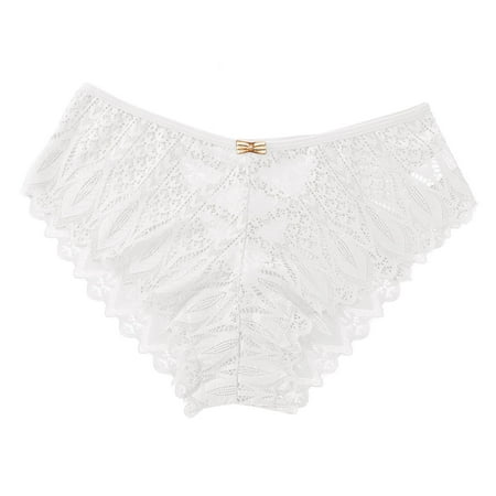 frariair Thongs for Women Crochet Lace Up Panty Sexy Hollow Out Underwear Seamless Underwear for Women