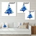 thumbnail image 4 of Designart Arbre de Noël d'Hiver Bleu Ii Art Mural Traditionnel sur Toile, 4 of 4