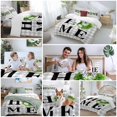thumbnail image 5 of Home 4 Piece Duvet Cover Set Full Size Spring Country Farm Green Boxwood Flowers Wreath Grey Plaid Soft Bedding Set Comforter Cover, 1 Duvet Cover 1 Flat Sheets and 2 Pillowcases, 5 of 9