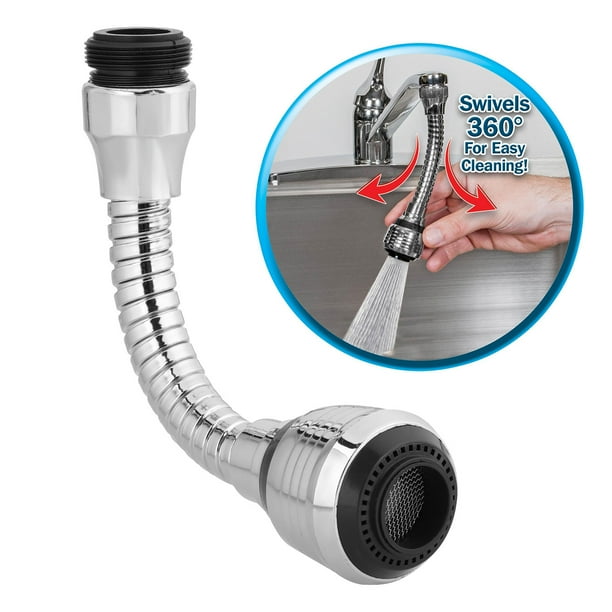 360 Degree Kitchen Sink Tap Faucet Extender, Universal Stainless Steel