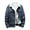 Dark Blue, variant on Denim Jackets Outwear for Men Casual Denim Jacket And Velvet Stand Collar Single Breasted Jacket Coat Dark Blue