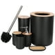 thumbnail image 5 of Juego De Escobillas Para Inodoro, Escobilla Para Inodoro, Caja De Jabón De Madera Y Plástico De Bambú, Contenedor De Basura, 6 Piezas, Accesorios De Baño Para El Hogar, Baño,, 5 of 7