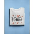 thumbnail image 3 of Atlanta Cute Curved Font Quote Sweatshirt Women -Image by Shutterstock, Female 3X-Large, 3 of 4