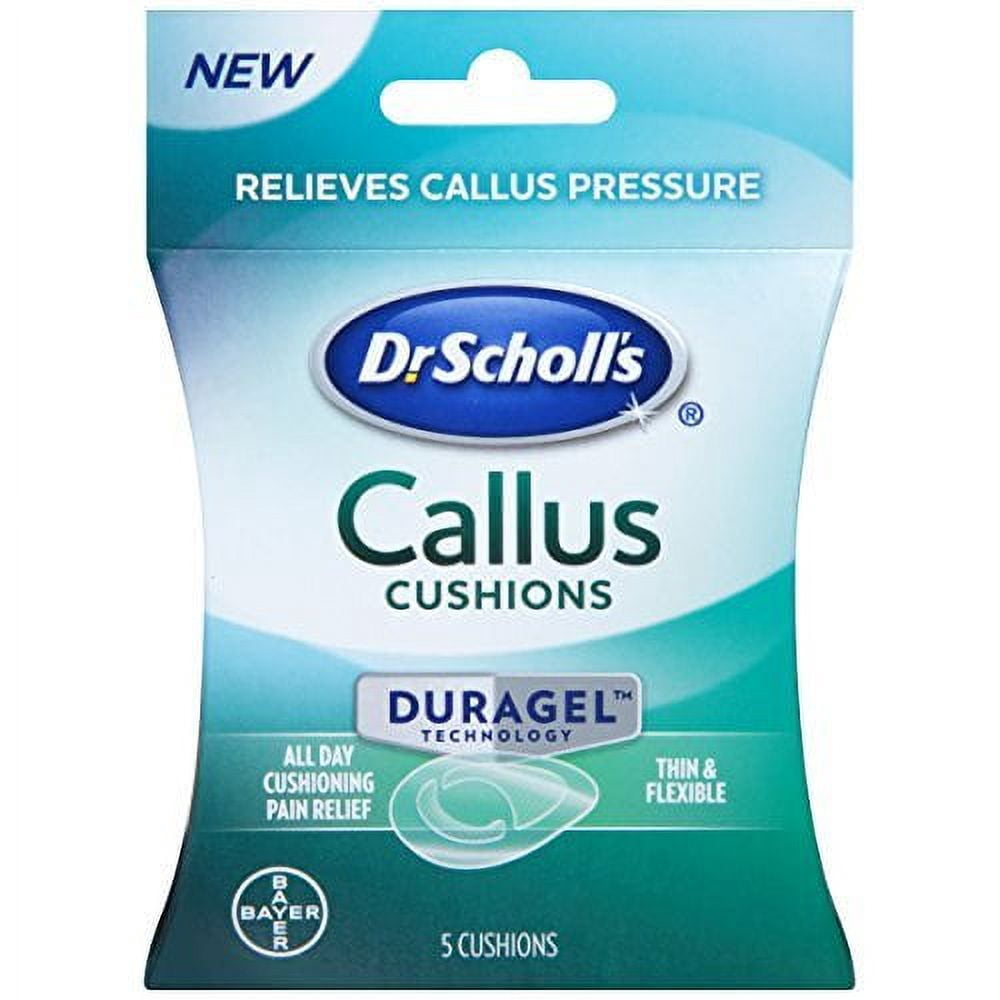 Dr Scholl's Duragel Callus Cushions Thin and Flexible All Day Cushioning Pain Relief 5 ct