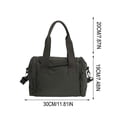 thumbnail image 3 of Bolsa de deporte de nailon para viajes y uso diario | Bolso bandolera ligero multiusos | Bolso de mano versátil e informal para ropa de entrenamiento, calzado y artículos de aseo., 3 of 5