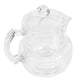thumbnail image 1 of Jarra de miel acrílico plástico de plástico manija de olla de miel contenedor de miel lidded honey olla, 1 of 6