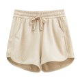thumbnail image 4 of aidice Womens Shorts Drawstring Elastic Waisted Shorts for Women Solid Color Shorts for Women Fashion Shorts, 4 of 4