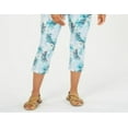 thumbnail image 3 of Charter Club Women's Printed Capri Pants Blue Size 16 Petite, 3 of 3