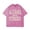 Pink, variant on Josiah Queen Altars Washed Cotton Tee Women Men Crewneck Short Sleeve T-shirt