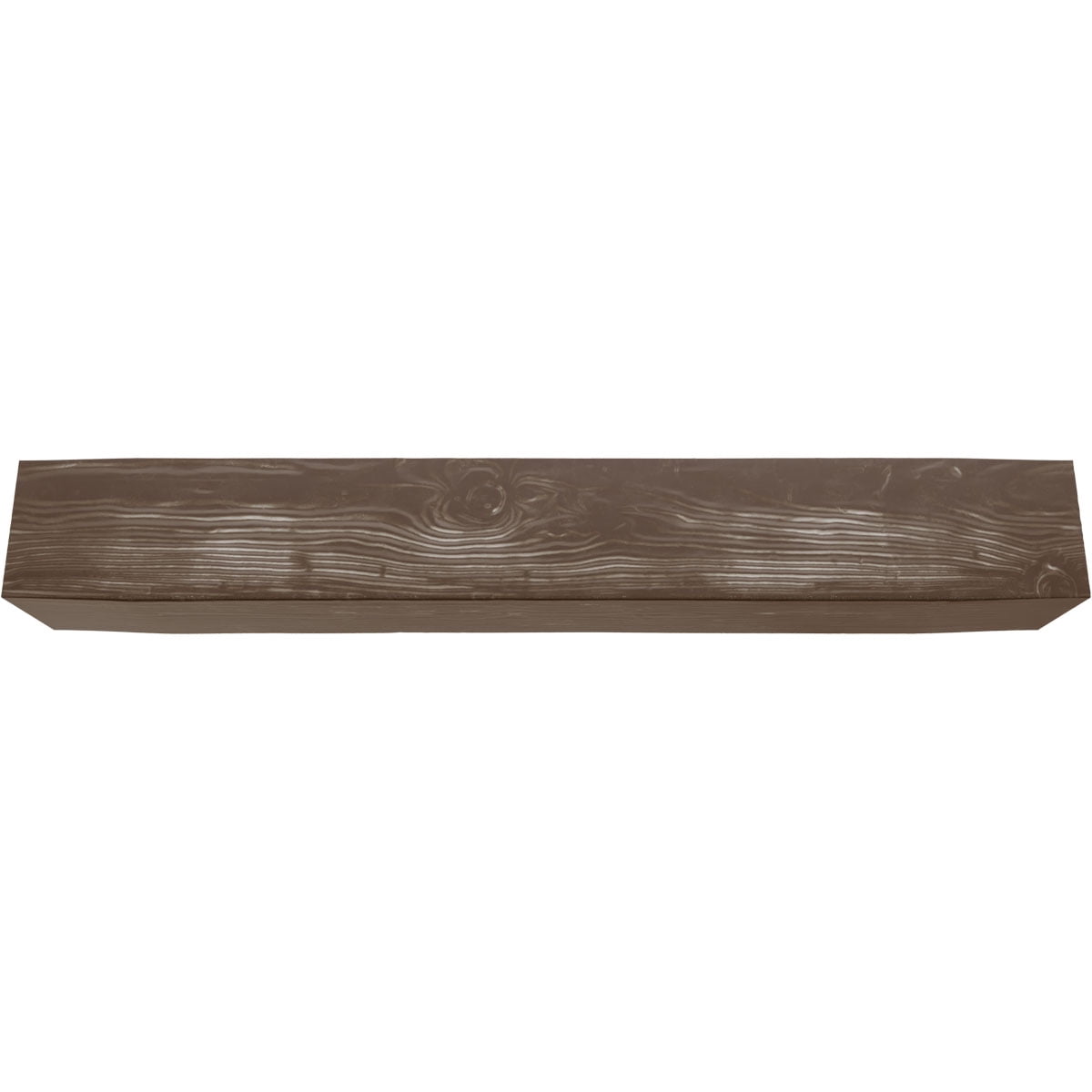 Ekena Millwork 12"W x 10"H x 18'L 3-Sided (U-beam) Sandblasted Endurathane Faux Wood Ceiling Beam, Vintage Mahogany