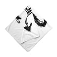 thumbnail image 3 of Unisex Bandana, Zodiac Scorpio Brush, White Black, by Ambesonne, 3 of 3