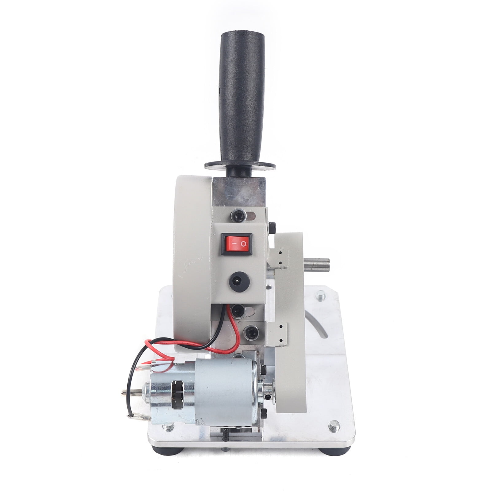Mini Miter Saw 4 inch Electric Cut-Off Chop Saw with 2 Circular Blade Adjustable 0-45° Bevel Sliding Compound Miter Multi-Material Cuts for Metal Wood Plastic Compound Cutting