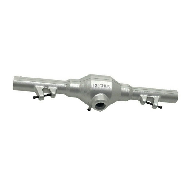 Carcasa del eje trasero Vogacara mejorada de aleación de aluminio para 1/12 Wltoys 12428 color plata