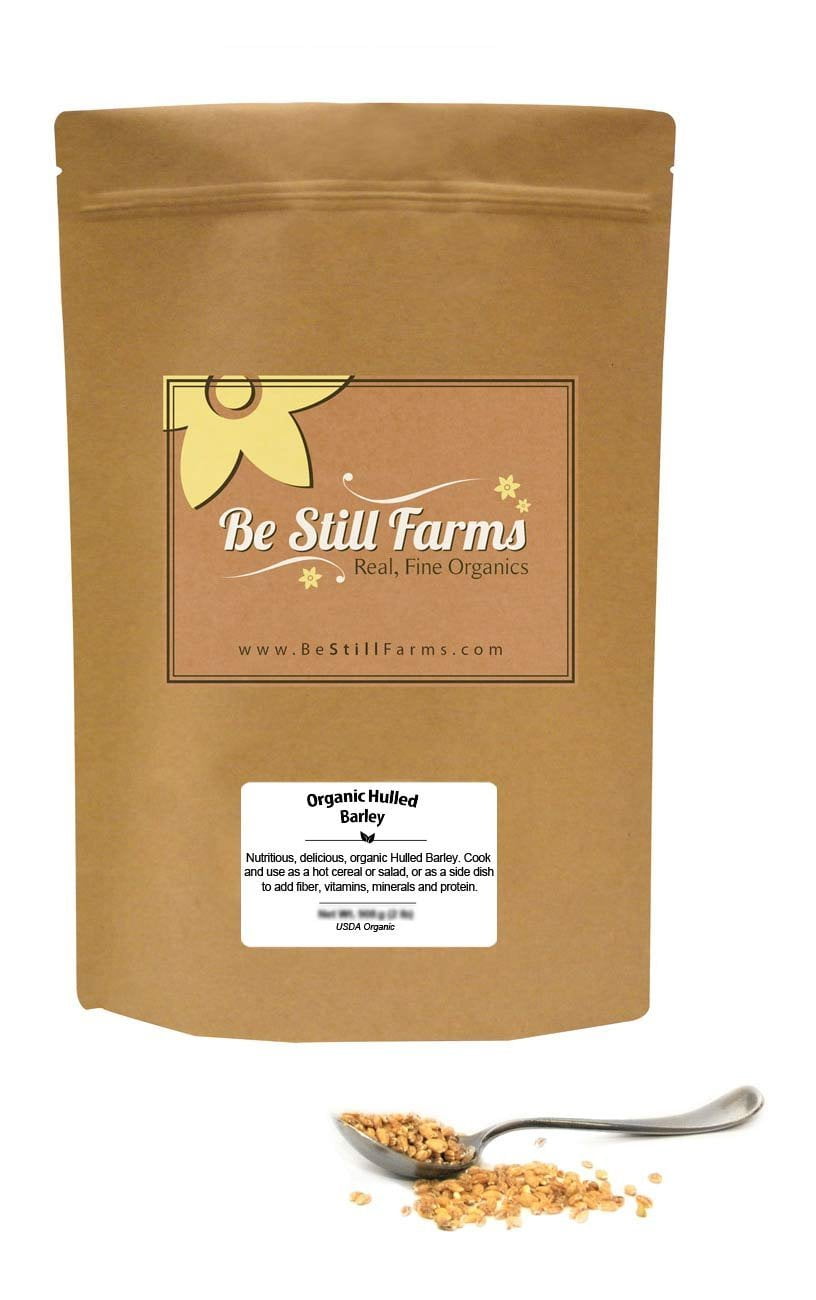 Be Still Farms Organic Hulled Barley (5 Lbs) Grind into Organic Barley