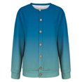 thumbnail image 4 of iOPQO Womens Cardigan Sweaters Cute Cardigans for Women Fall Cardigans for Women Knit Tops for Women Button Up Sweaters for Women Button Up Cardigan Women's Outerwear Sky Blue M, 4 of 8