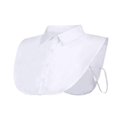 thumbnail image 1 of Ladies Fake Lapel Collar Monochrome Button Decoration Detachable Fake Collar, 1 of 5