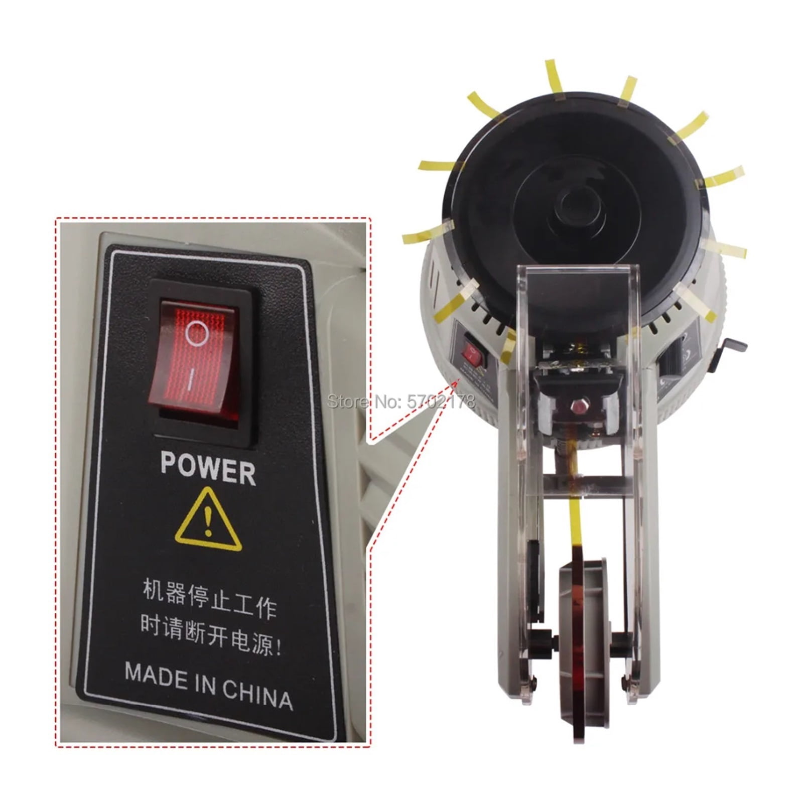 Automatic Tape Dispenser Machine Turntable Disc Adhesive Tape Holder Transparent Stationery Tape Packaging Tape Cutter