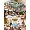 thumbnail image 6 of Green Tropical Leaves Tablecloth Rectangle Table Cloth 60x120, Waterproof Tablecloth Outdoor Table Cloth, Summer Palm Trees Botanical Washable Table Cover for Kitchen Dinning Party, 6 of 8