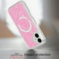 thumbnail image 2 of For Apple iPhone 16 Plus (6.7") Magsafe Case Cute Pattern Design Durable Shockproof SlimTPU Hard Back [Compatible with Magsafe] Cover, XPM Phone Case [Hearts Pink], 2 of 8