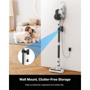 MOOSOO Lightweight Vacuum Cleaner, 6-in-1 Cordless Stick Vacuum Cleaner,Ideal for Hardfloors