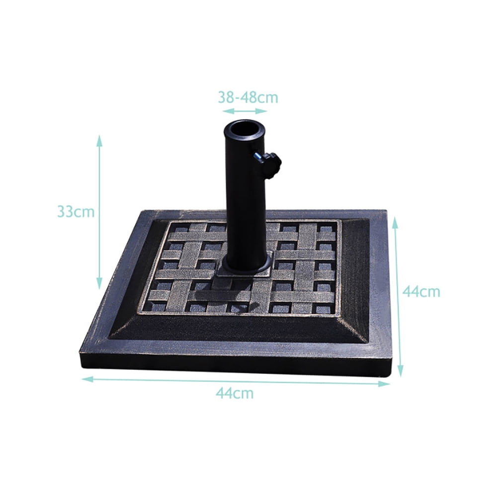 Aimee Lii 17.5 Inch Heavy Duty Square Umbrella Base Stand of 30 lbs for Outdoor, Patio Umbrella Stand
