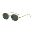 thumbnail image 6 of Small Frame Retro Oval Sunglasses Fashionable Men's and Women's Street Photography Sunglasses Trendy Round Frame Sunglasses, 6 of 9