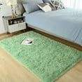 thumbnail image 2 of TWINNIS Shaggy Fuffly Area Rugs Super Soft Kids Carpet for Bedroom/Livingroom/Nursery Room,5’x8',Matcha Green, 2 of 7