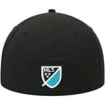 thumbnail image 4 of Men's New Era Black Charlotte FC Primary Logo 59FIFTY Fitted Hat, 4 of 4