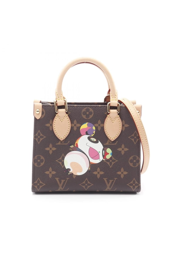 Pre-Owned Louis Vuitton LOUIS VUITTON x Takashi Murakami On the Go BB Handbag, Coated... (Good)