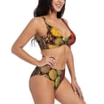 thumbnail image 2 of Daiia Spices And Herbs Women's Bikini Set Two Piece Swimsuit High Waisted Bikini Adjustable Straps Bikini Perfect for Beach, Pool, and Summer Vacation-Small, 2 of 9