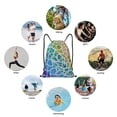 thumbnail image 6 of Daiia Rainbow Glitter Pattern Drawstring Backpack, Gym Bag, Lightweight Backpack, Water-Resistant Bag Travel Sports Backpack, Fitness Bag, Yoga Bag-Medium, 6 of 6