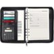 thumbnail image 1 of A5 Zipped Conference Folder - Black Personal/Work Organiser - Business Travel Portfolio Folder with Ring Binder, Calculator, Refillable Notepad Pages, 1 of 5