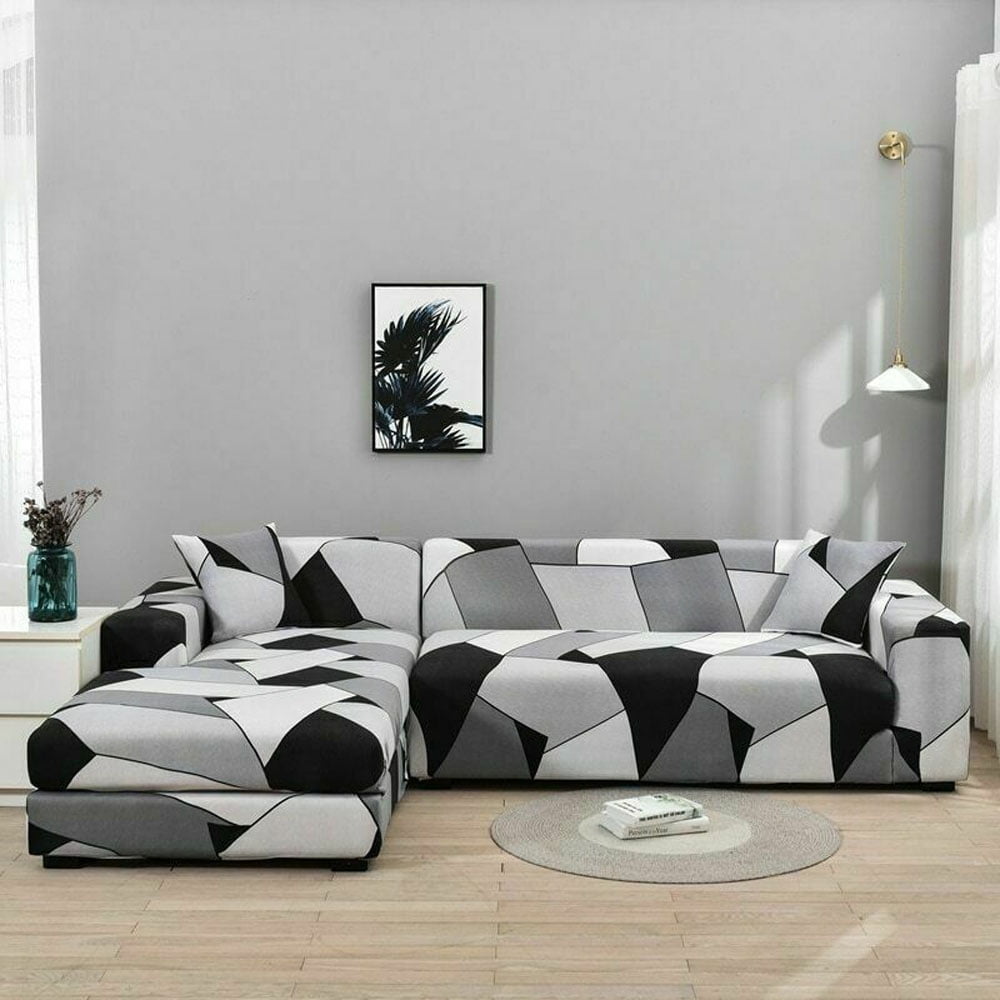 Stretch Fabric Sofa Slipcover 1 2 3 4 seater L shape , Elastic